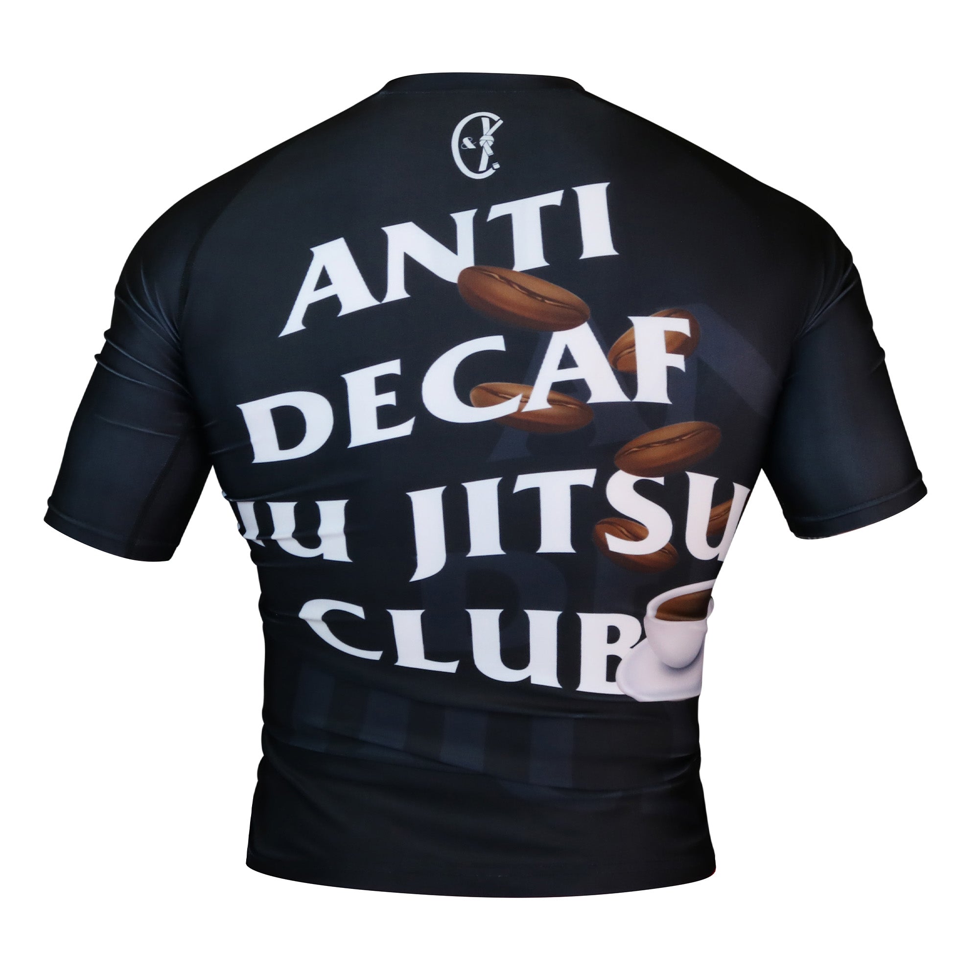 Anti Decaf Jiu Jitsu Club 2.0 Rashguard - Short Sleeve - Coffee&Kimuras