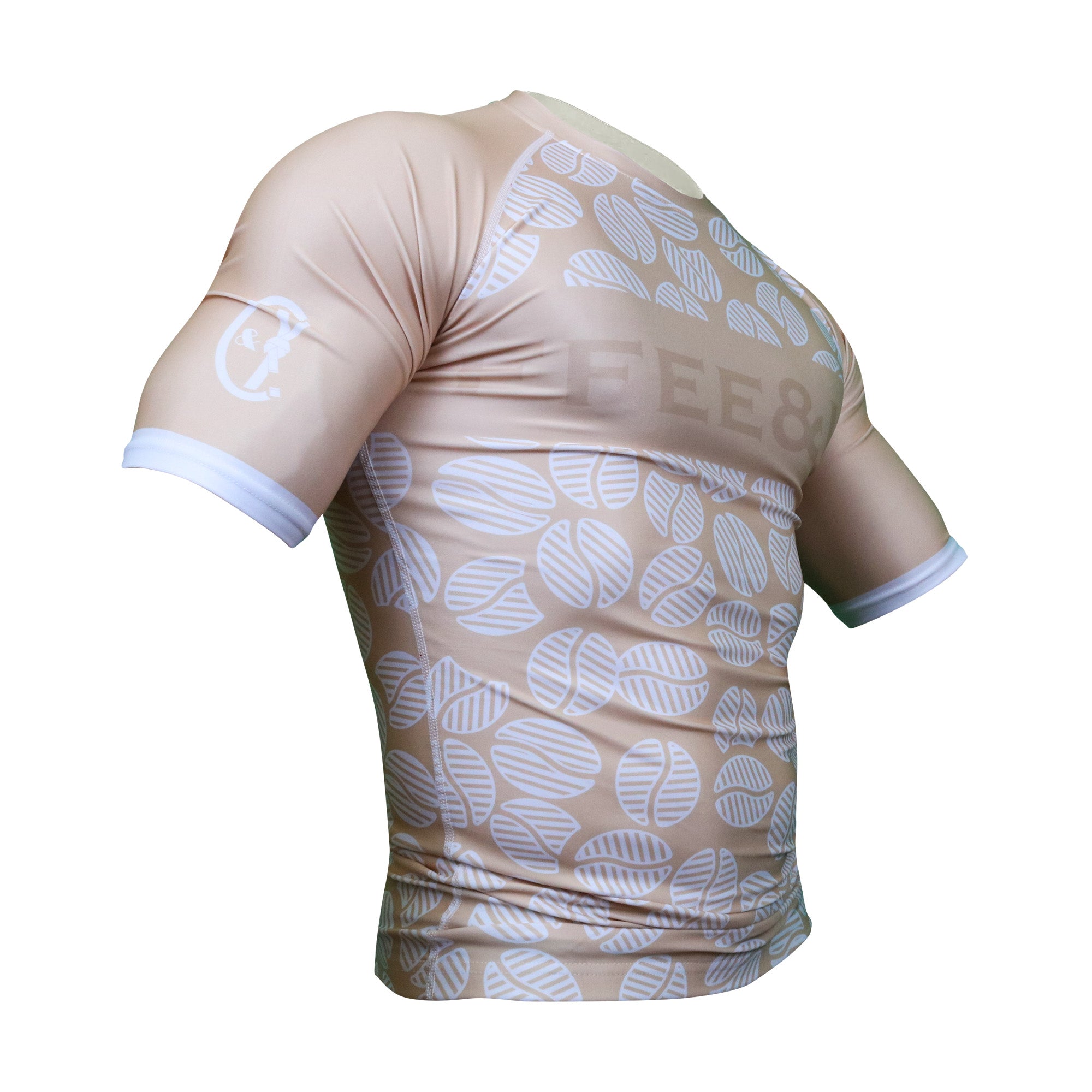 Flat White Short Sleeve Rashguard - Coffee&Kimuras