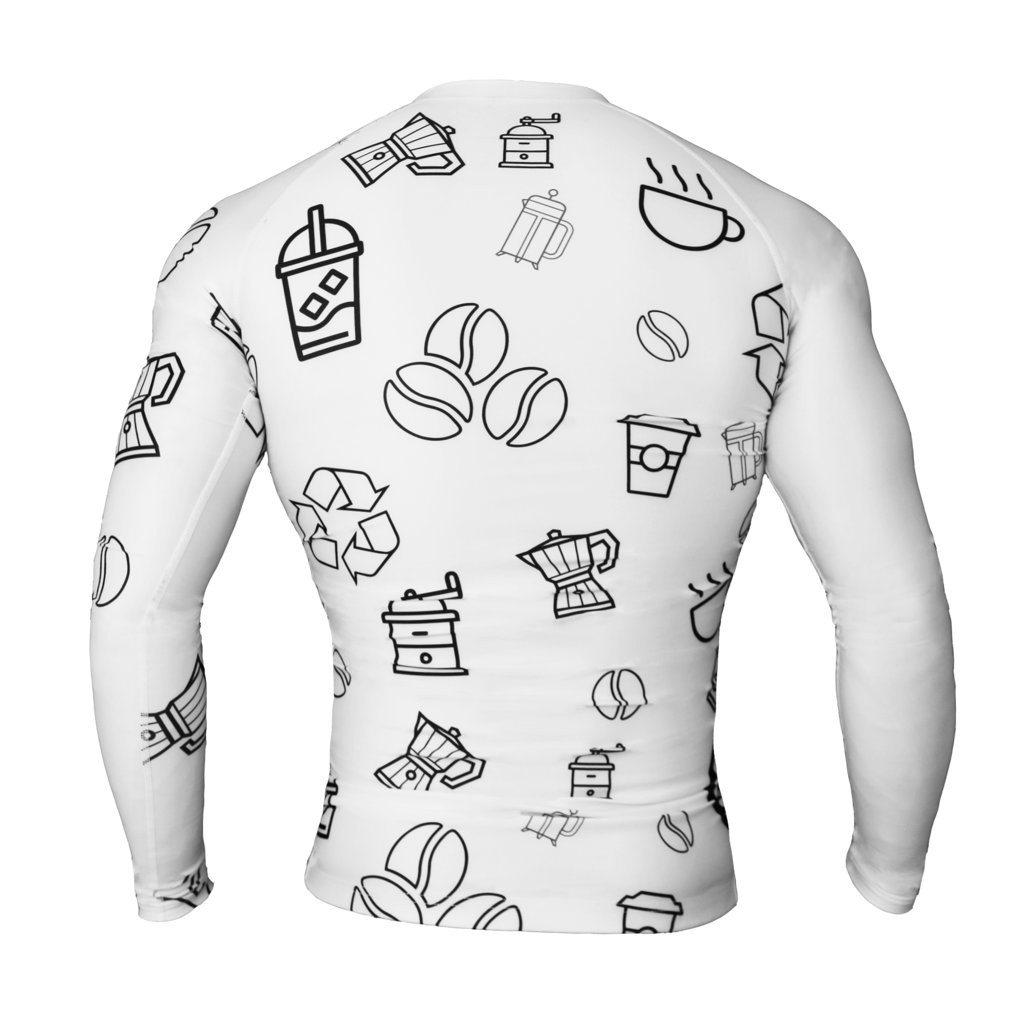 Doodle Long Sleeve Rashguard - Coffee&Kimuras