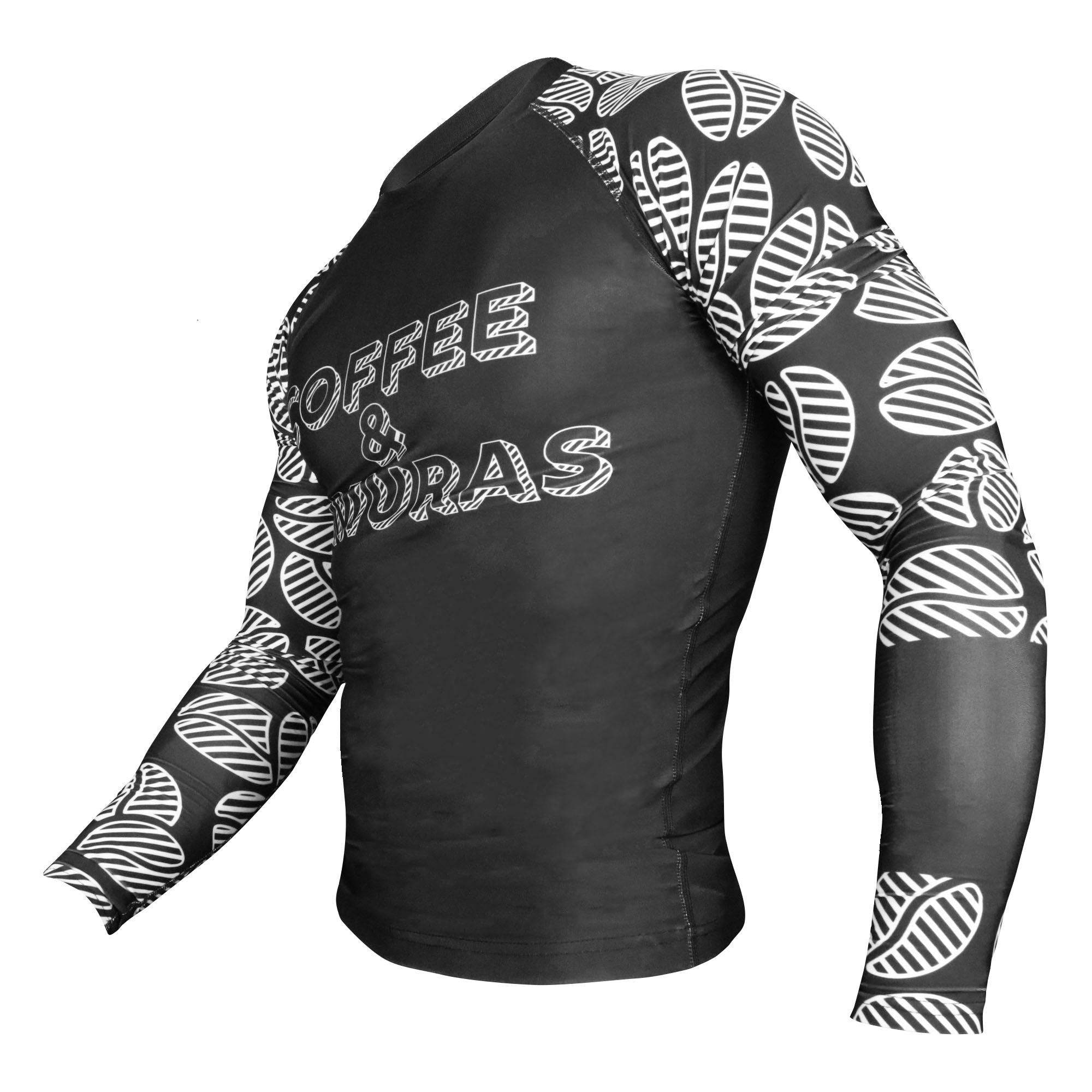 Signature 2.0 Ranked Long Sleeve Rashguard - Black - Coffee&Kimuras