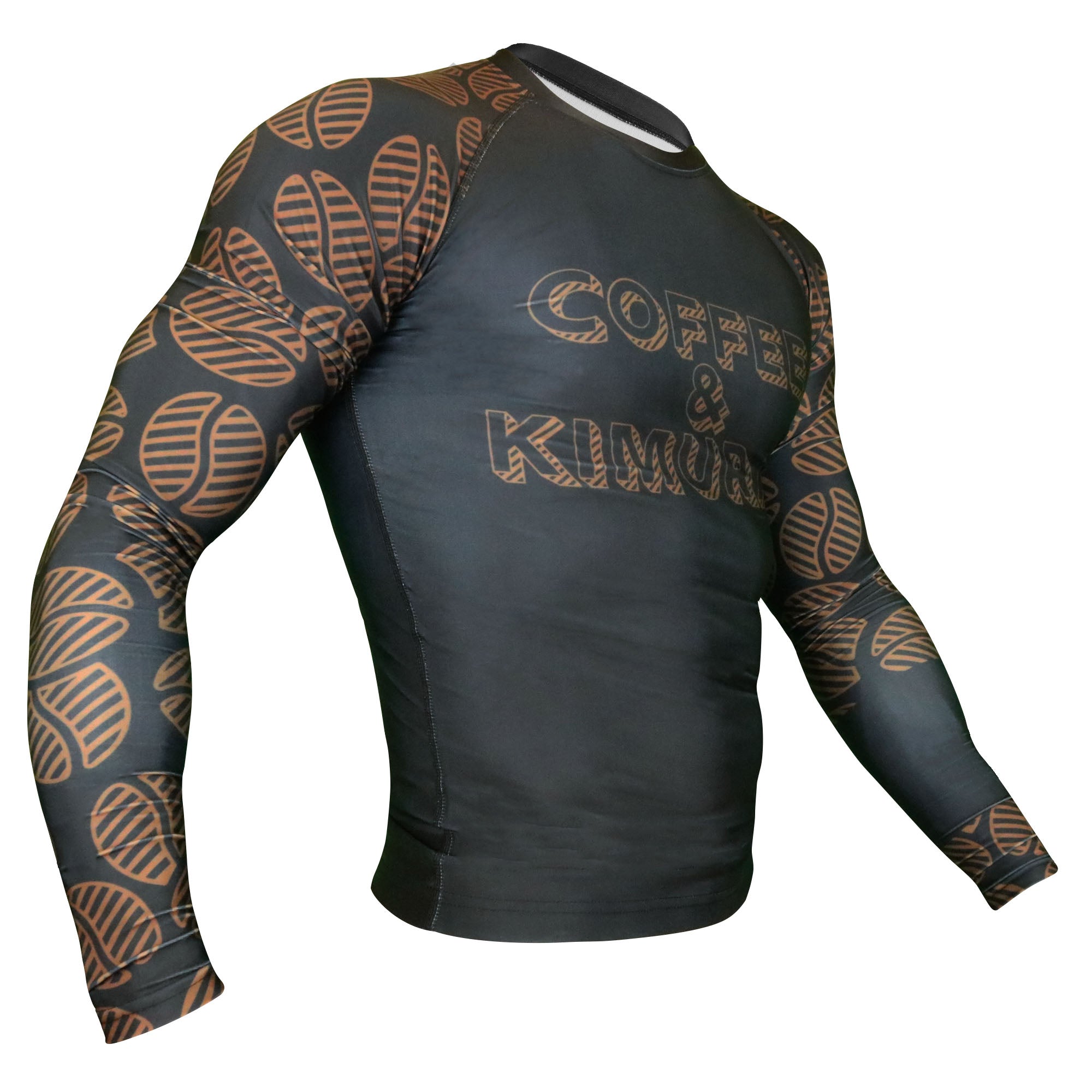 Signature 2.0 Ranked Long Sleeve Rashguard - Brown - Coffee&Kimuras