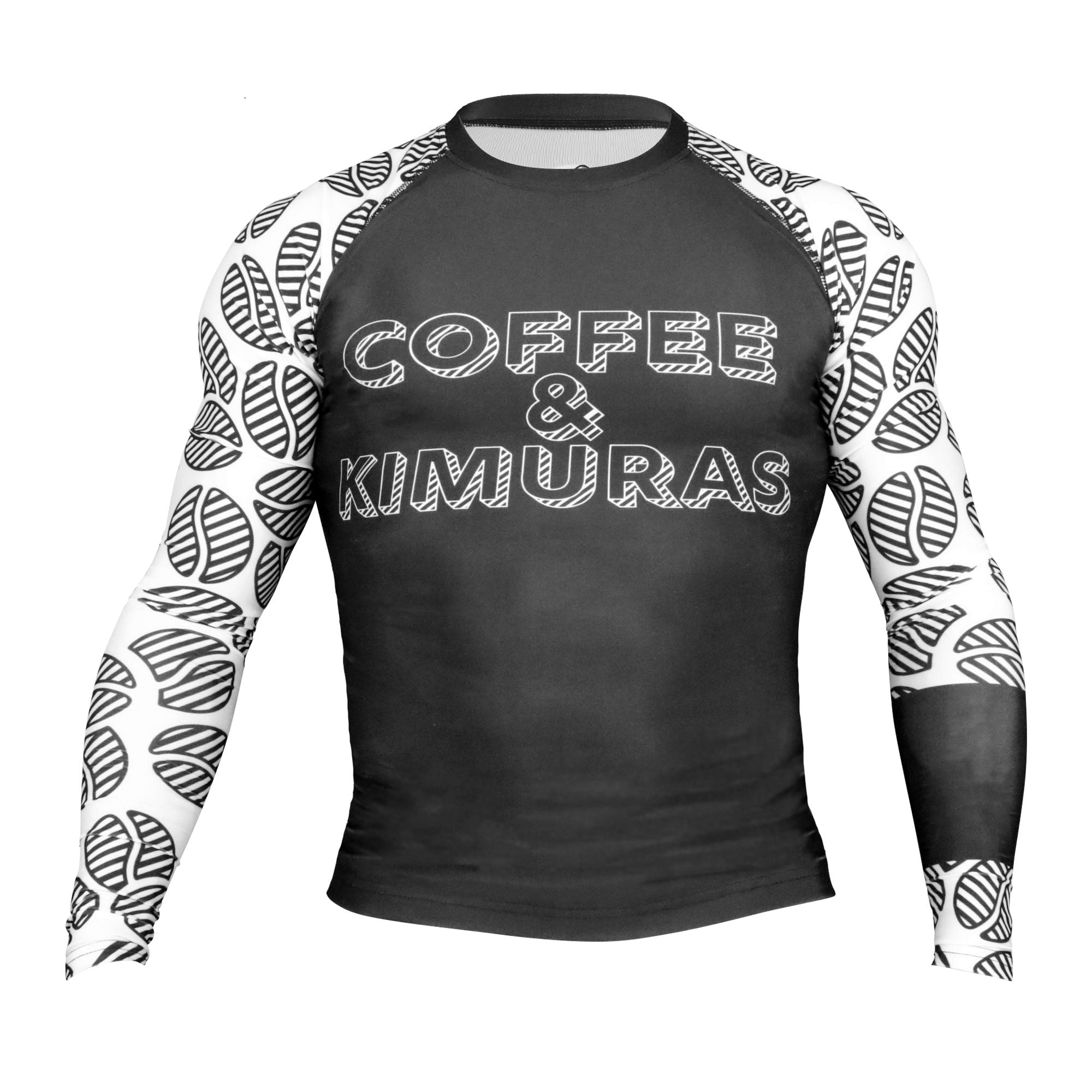 Signature 2.0 Ranked Long Sleeve Rashguard - White - Coffee&Kimuras