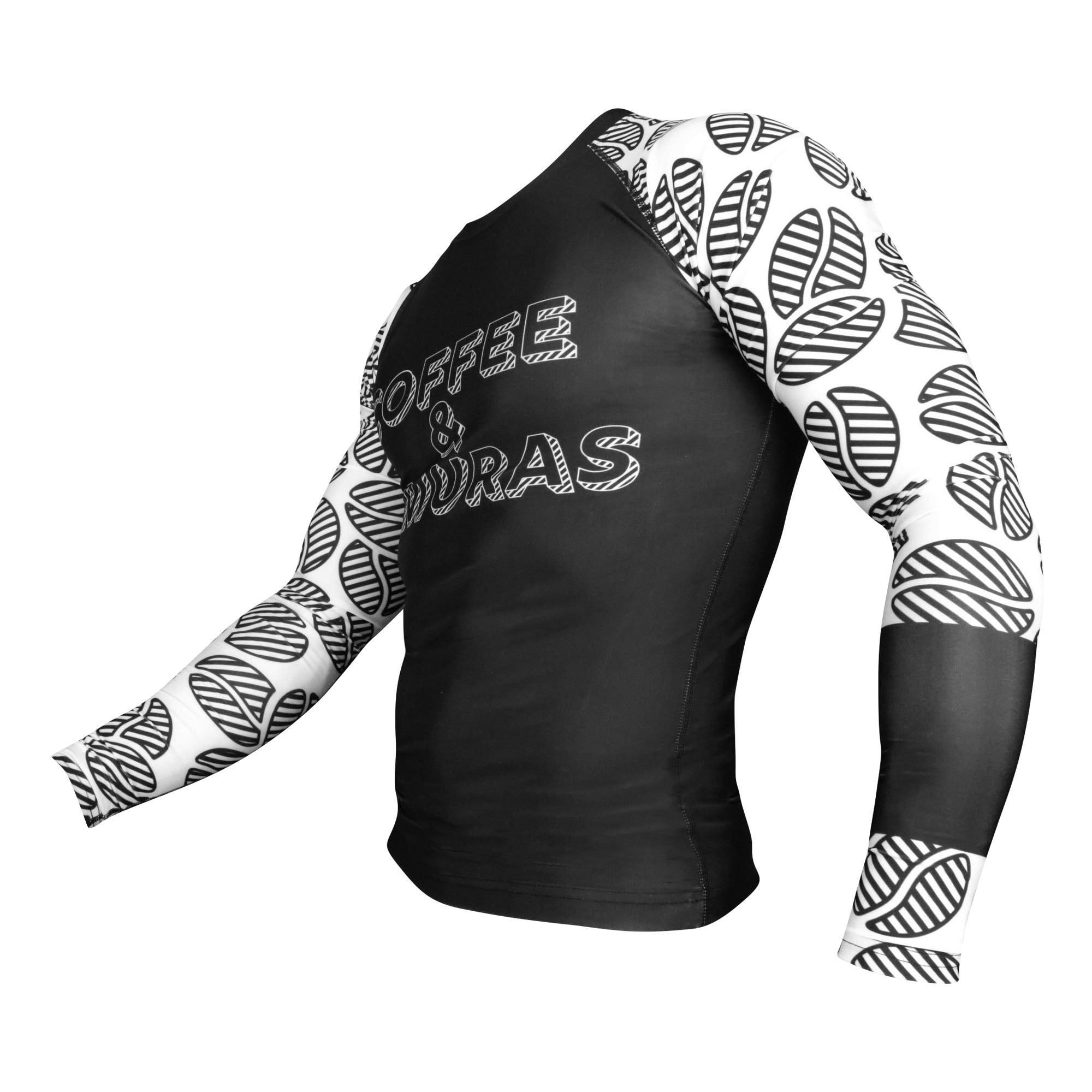 Signature 2.0 Ranked Long Sleeve Rashguard - White - Coffee&Kimuras