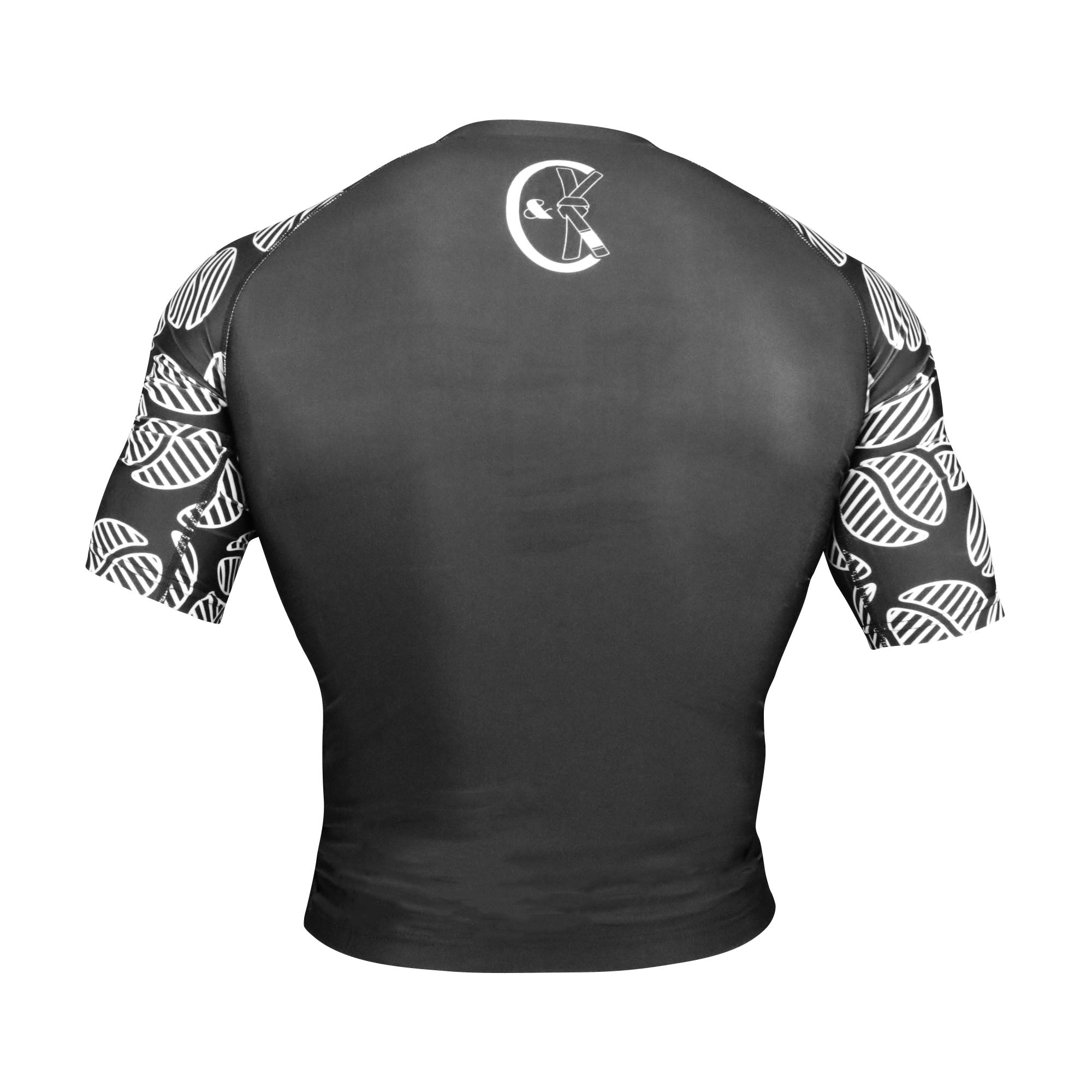 Signature 2.0 Ranked Short Sleeve Rashguard - Black - Coffee&Kimuras