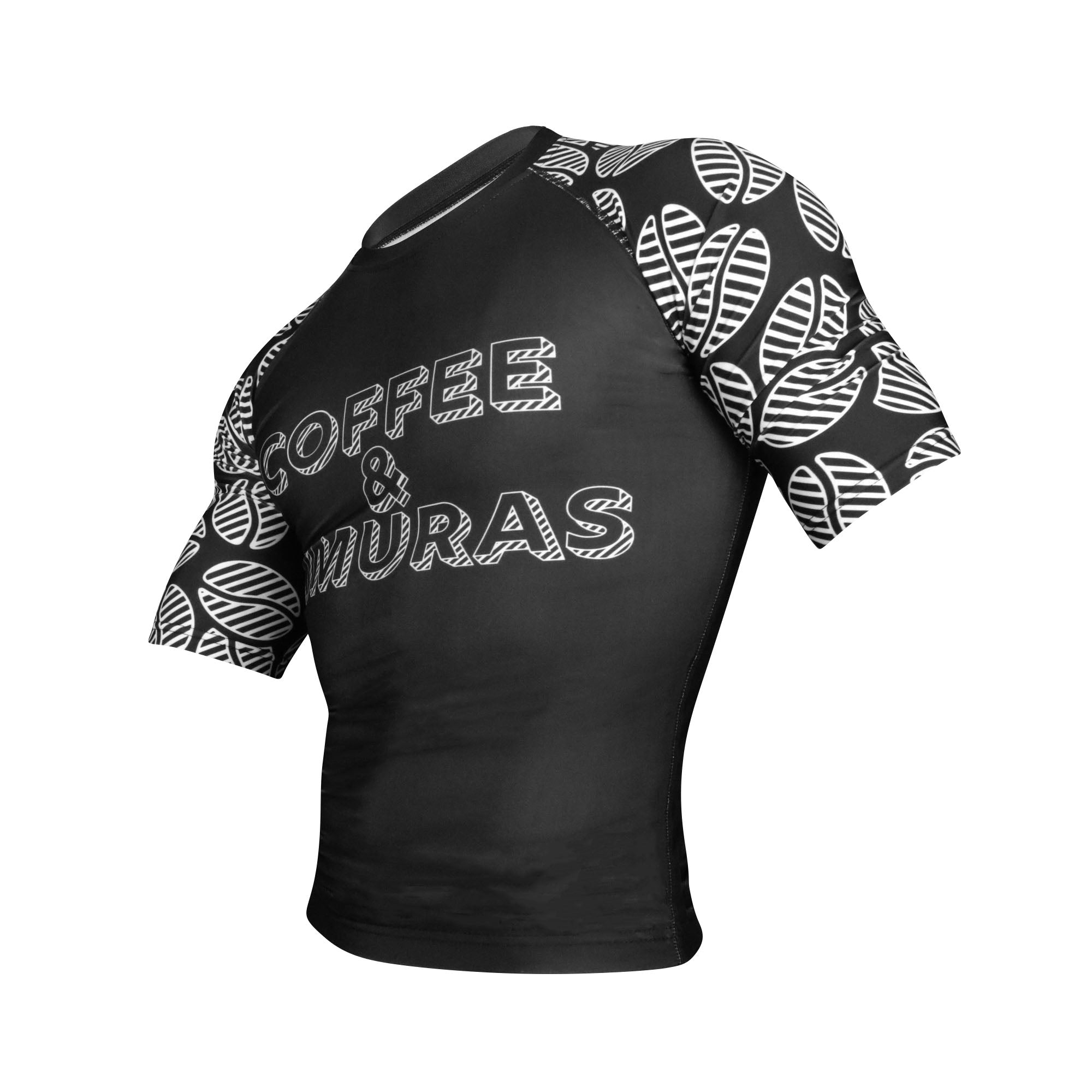 Signature 2.0 Ranked Short Sleeve Rashguard - Black - Coffee&Kimuras