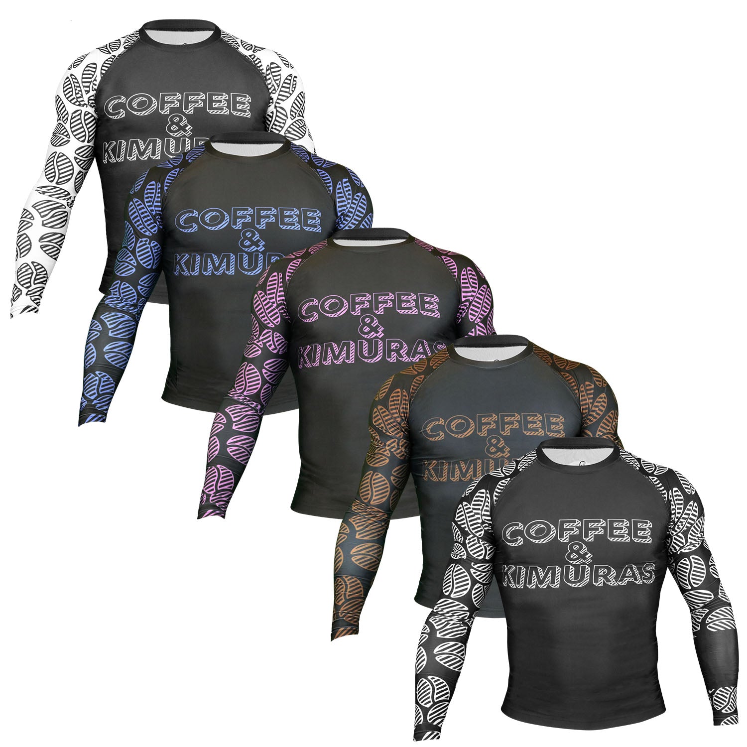 Signature 2.0 Ranked Long Sleeve Rashguard - Brown - Coffee&Kimuras