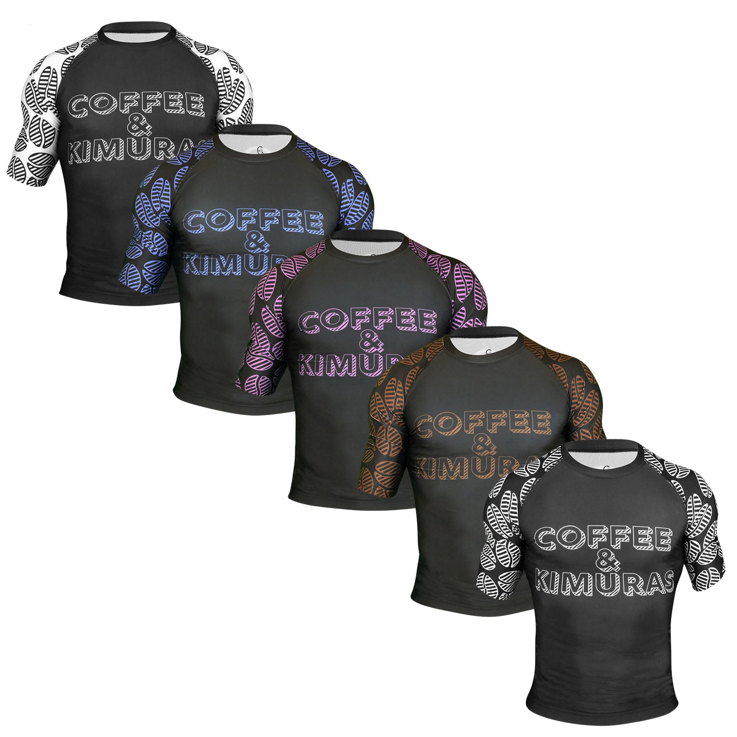 Signature 2.0 Ranked Short Sleeve Rashguard - Brown - Coffee&Kimuras