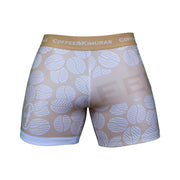 Flat White Vale Tudo Shorts - Coffee&Kimuras Coffee And Kimuras BJJ Jiu Jitsu MMA Apparel Rashguard Shorts Fightwear