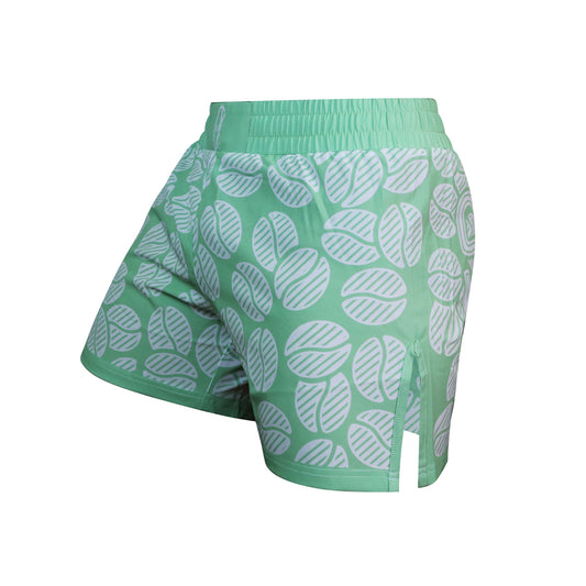 Matcha Latte Hybrid Fight Shorts - Coffee&Kimuras