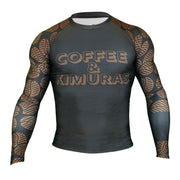 Signature 2.0 Ranked Long Sleeve Rashguard - Brown - Coffee&Kimuras