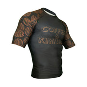 Signature 2.0 Ranked Short Sleeve Rashguard - Brown - Coffee&Kimuras